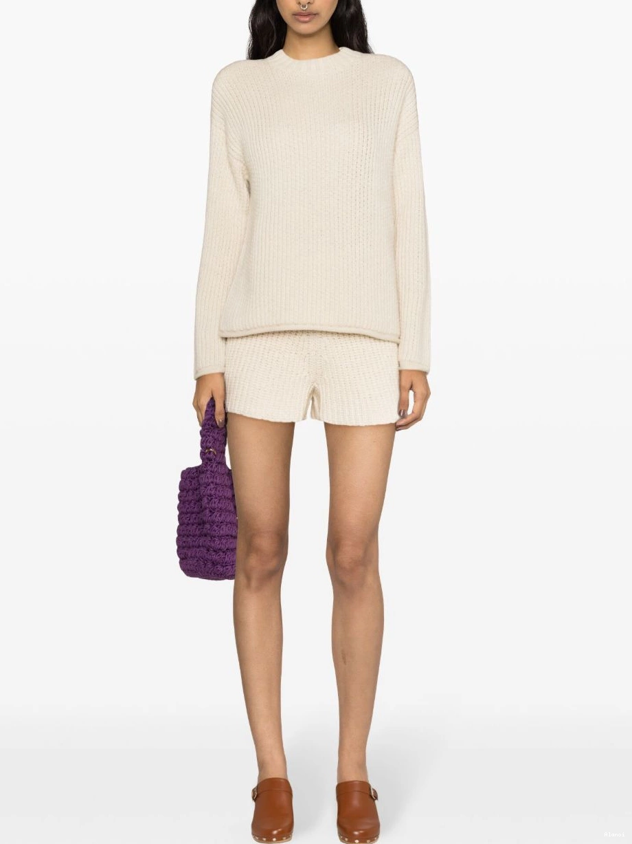 Affordable Lush Alanui Nature knitted shorts Women 0716